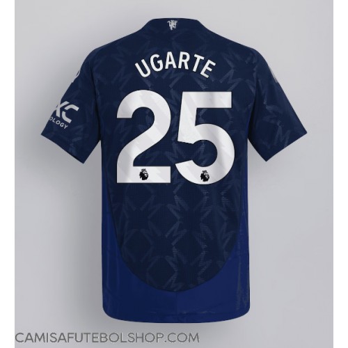 Camisa de time de futebol Manchester United Manuel Ugarte #25 Replicas 2º Equipamento 2024-25 Manga Curta